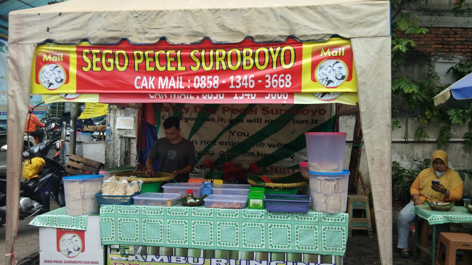 Sego Pecel Suroboyo Cak Mail, Enak Khas Jawatimuran