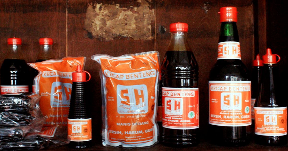 Kecap Benteng SH Label Orange Terang Ikon Kota Tangerang