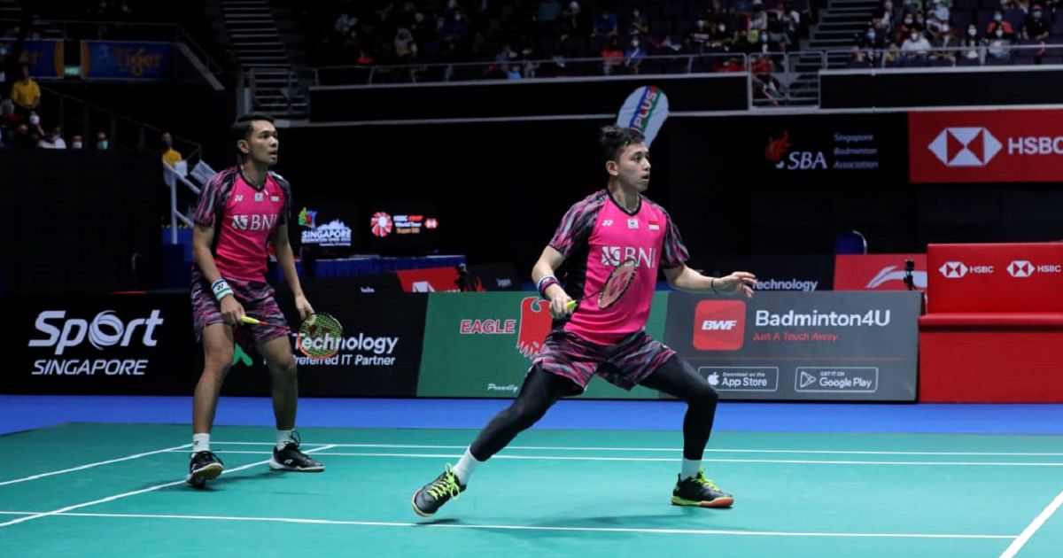 Fajar/Rian Ditantang Leo/Daniel Di Final Singapore Open 2022