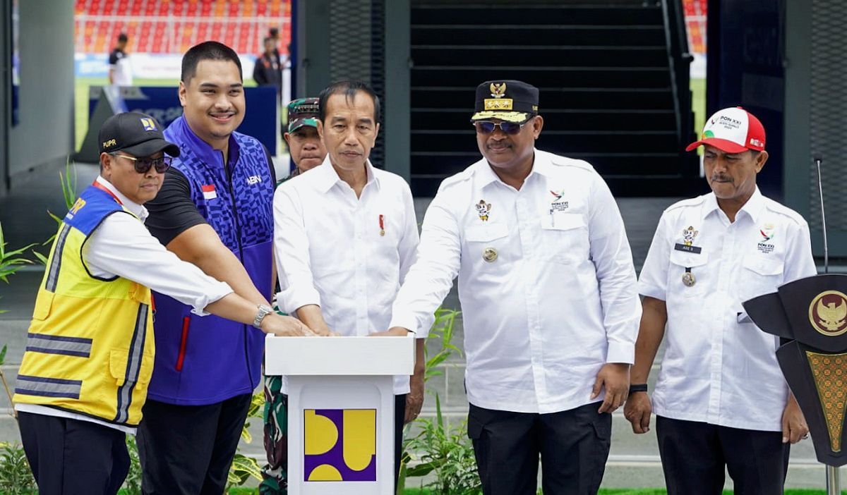 Presiden Jokowi Didampingi Menpora Dito Ariotedjo Resmikan Venue PON XXI Aceh-Sumatera Utara 2024