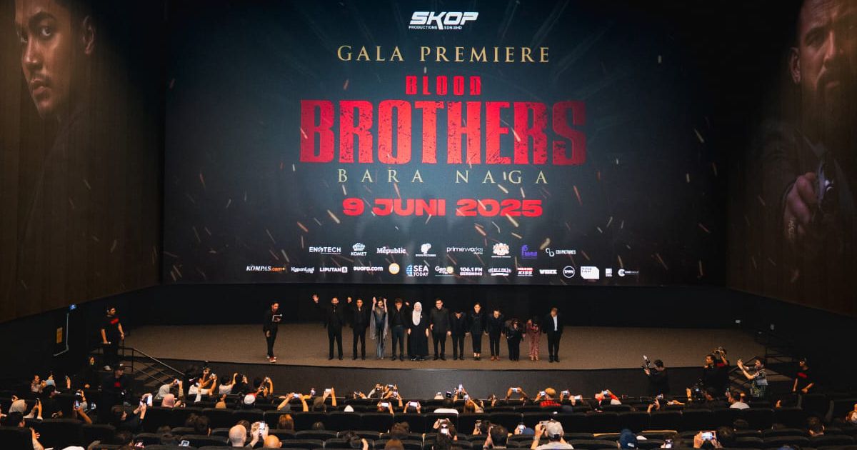 Gala Premiere Blood Brothers: Bara Naga di Jakarta, Film Aksi Malaysia Bakar Emosi dan Layar Bioskop