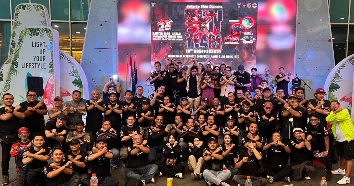 Ribuan Bikers Meriahkan 10 Tahun Jakarta Max Owners dalam MaxiFestXelebration