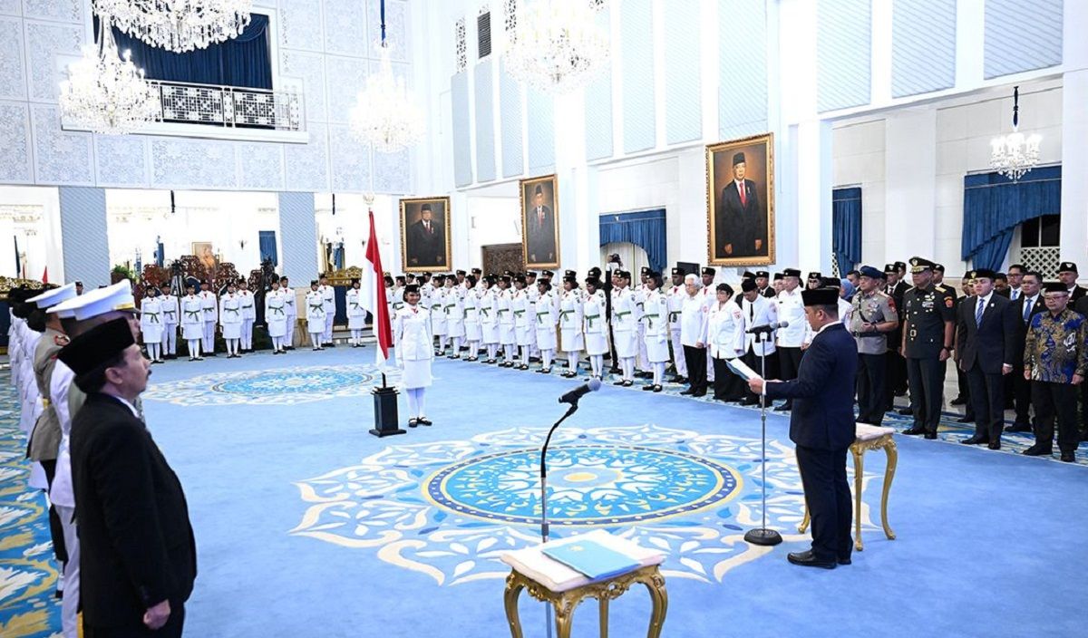 76 Pelajar dari 38 Provinsi Resmi Dikukuhkan Jadi Paskibraka Nasional 2025 di Istana Negara