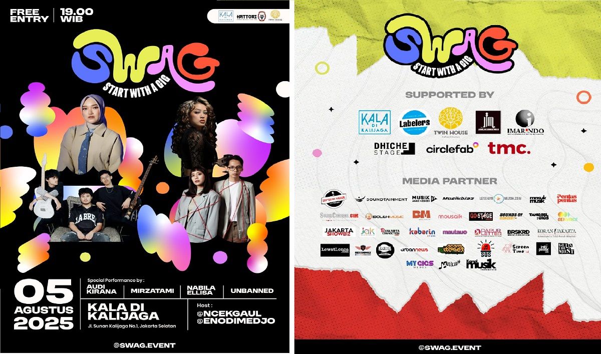 Empat Musisi Bertumbuh Siap Guncang Swag Event Edisi 114 di Kala di Kalijaga