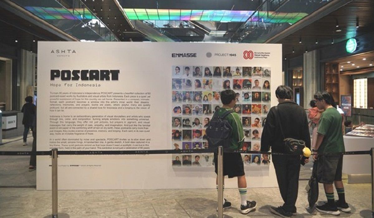 POSCART, Pameran Ilustrasi Kartu Pos Rayakan 80 Tahun Kemerdekaan Indonesia