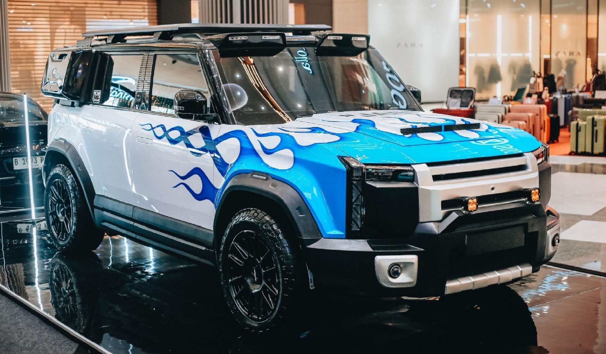 Chery J6 Putih Modifikasi Jadi Hadiah Supergiveaway IMX 2025