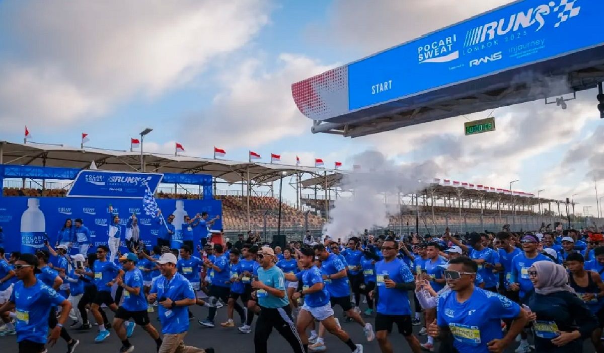 Pocari Sweat Run Lombok 2025, 9 Ribu Pelari Ramaikan Mandalika, Sport Tourism NTB Makin Mendunia