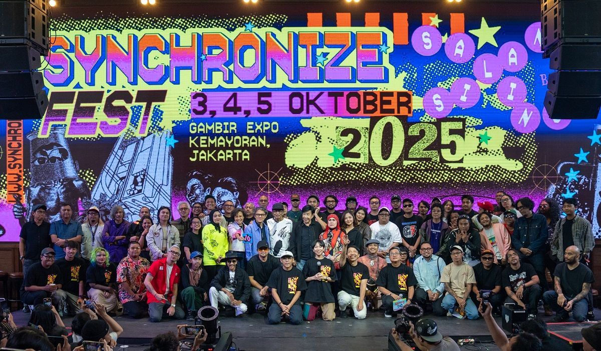 Synchronize Festival 2025 Rayakan Satu Dekade “Saling Silang” Musik, Seni, dan Generasi di Gambir Expo