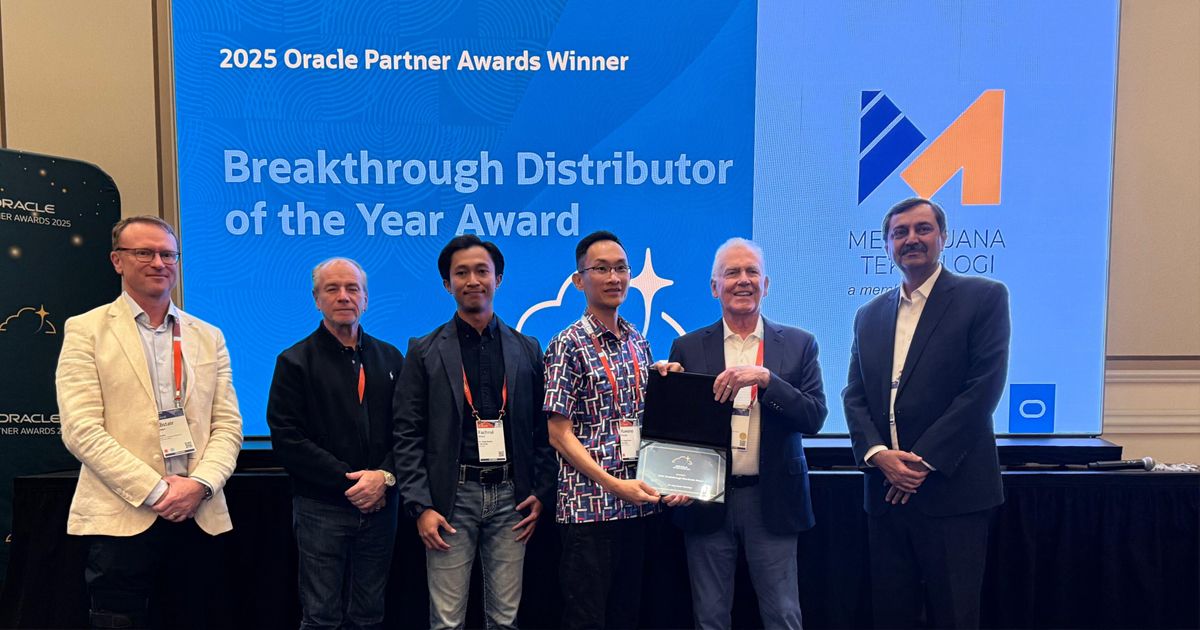 PT Mega Buana Teknologi Raih “APAC Breakthrough Distributor Award 2025” dari Oracle di Las Vegas